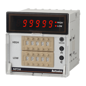Máy đo xung kỹ thuật số hiệu suất cao dòng MP5M có thể hiển thị các giá trị khác nhau bằng cách sử dụng đầu vào xung bao gồm tốc độ quay, tốc độ, tần số và hơn thế nữa với 14 chế độ hoạt động khác nhau. Máy đo có thể được áp dụng trong các ứng dụng công nghiệp khác nhau để đo chính xác và đọc rõ ràng. * Một số tính năng của dòng MP5M đã được nâng cấp. Vui lòng tham khảo bảng thông số kỹ thuật để biết chi tiết nâng cấp.