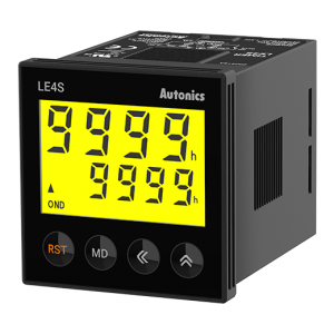 Bộ đếm thời gian kỹ thuật số dòng LE4S có màn hình LCD Backlight với thiết kế nhỏ gọn, tiết kiệm không gian. Bộ hẹn giờ cũng có các chế độ hoạt động đầu ra khác nhau cũng như phạm vi cài đặt thời gian có thể cấu hình và thời gian đầu ra một lần cho các ứng dụng đa dạng. Người dùng có thể định cấu hình giá trị cài đặt và phạm vi thời gian một cách độc lập ở các chế độ nhấp nháy, nhấp nháy I, độ trễ BẬT-TẮT và độ trễ BẬT-TẮT I.