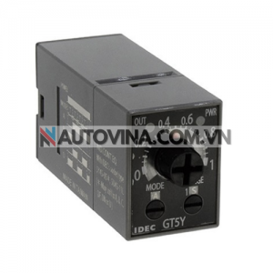 Mã sản phẩm: GT5Y-4SN6D24
Hãng sản xuất: IDEC
Điện áp đầu vào: 24VDC/AC
Tiếp điểm: 4PDT
Tính năng: On Delay
Dải thời gian: 6s/60s/6m/60m