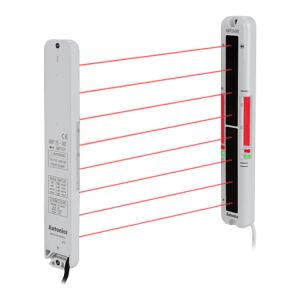Các cảm biến khu vực đa năng dòng BW có khoảng cách phát hiện dài lên đến 7 m và có sẵn trong 22 cấu hình khác nhau dựa trên số quang học, bước quang học và kích thước vùng phát hiện. Với giới hạn độ rọi xung quanh là 100.000 lux, các cảm biến có thể hoạt động không bị lỗi ngay cả dưới ánh sáng mặt trời trực tiếp. Đèn LED báo sáng có ở cả bộ phát và bộ thu, giúp bạn dễ dàng xác định trạng thái hoạt động. Có thể ngăn chặn nhiễu lẫn nhau với phương pháp kết nối chủ / tớ, cho phép nhiều thiết bị được lắp đặt liên tiếp.