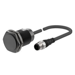 Cảm biến tiệm cận loại hình trụ, có dây cáp kèm giắc cắm, chống tia lửa hàn thuộc series PRFAW có vỏ kim loại và đầu cảm biến bằng thép không gỉ 303. Với chất liệu bằng kim loại dày 0.8mm, đầu cảm biến có khả năng chống biến dạng và ăn mòn cao, và có thể được áp dụng trong các điều điện môi trường khác nhau bao gồm hóa chất, luyện kim, sản xuất thực phẩm và nước giải khát. Ngoài ra, phần vỏ còn được phủ một lớp PTFE giúp giảm thiểu nguy cơ trục trặc do xỉ hản. Chỉ báo hoạt động dạng vòng tròn 360° cho phép người dùng nhanh chóng xác định trạng thái hoạt động từ các góc khác nhau. Series PRFAW được phân loại theo đường kính mặt phát hiện gồm loại Ø 8 mm, Ø 12 mm, Ø 18 mm, and Ø 30 mm, phù hợp với không gian hẹp và các nhu cầu sử dụng khác của người dùng.