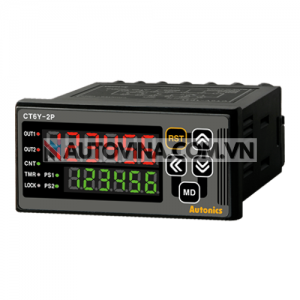 Phương pháp hiển thị : 6 chữ số 4 chữ số
 	Phương thức hoạt động : Bộ đếm: Đếm xuôi, đếm ngược, đếm xuôi/ngược
Bộ định thời: Đếm xuôi, Đếm ngược
 	Terminal : Terminal block
 	Hoạt động ngõ ra : TÍN HIỆU ON DELAY, NGUỒN ON DELAY, FLICKER, INTERVAL, TÍN HIỆU OFF DELAY, ON-OFF DELAY, INTEGRATION TIME
 	Nguồn cấp : 100-240VAC~ 50/60Hz
 	Cấu trúc bảo vệ : IP65(bảng điều khiển phía trước)
 	Tiêu chuẩn :