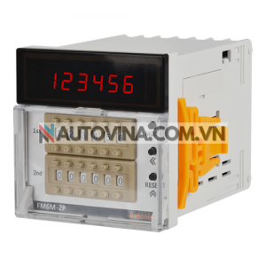 Phương thức hiển thị: LED 7 đoạn 6 chữ số
 	Phương thức hoạt động: Đếm lên, Đếm ngược, Đếm lên / xuống
 	Thiết bị đầu cuối: Khối thiết bị đầu cuối
 	Nguồn điện: 100-240VAC ~ 50 / 60Hz
 	Nguồn điện bên ngoài: Max. 12VDC ± 10% 50mA
 	Kiểm soát đầu ra_Relay: SPDT (1c): 2
 	Cấu trúc bảo vệ: IP20 (bảng điều khiển phía trước)