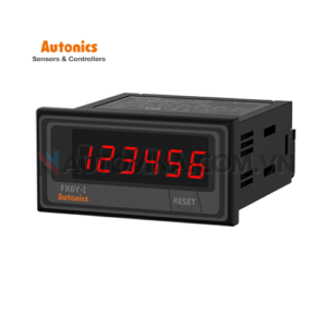 Mã sản phẩm: FX6Y-I4
 	Phương thức hiển thị: 6 chữ số 4 chữ số
 	Phương thức hoạt động: Bộ đếm: Đếm lên, Đếm ngược, Đếm lên / xuống Bộ
hẹn giờ: Đếm lên, Đếm ngược
 	Thiết bị đầu cuối: Khối thiết bị đầu cuối
 	Nguồn điện: 100-240VAC ~ 50 / 60Hz
 	Cấu trúc bảo vệ: IP40 (bảng điều khiển phía trước)