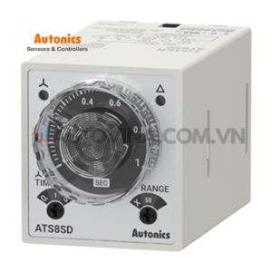 Mã sản phẩm: ATS8SD
 	Phương thức hoạt động : Cài đặt thời gian
 	Hoạt động ngõ ra : STAR-DELTA
 	Thời gian hoạt động : POWER ON START
 	Terminal : Phích cắm 8 chân
 	Nguồn cấp : 100-240VAC~50/60Hz, 24-240VDC
 	Ngõ ra điều khiển : Tiếp điểm STAR: SPST (1a): 1, Tiếp điểm DELTA: SPST (1a): 1