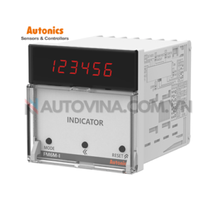 Mã sản phẩm: FM6M-I4
 	Phương pháp hiển thị : 6 chữ số 4 chữ số
 	Phương thức hoạt động : Đếm xuôi, đếm ngược, đếm xuôi/ngược
 	Terminal : Terminal block
 	Nguồn cấp : 100-240VAC~ 50/60Hz
 	Nguồn cấp bên ngoài : Max. 12VDC  ±10% 50mA
 	Cấu trúc bảo vệ : IP20(bảng điều khiển phía trước)