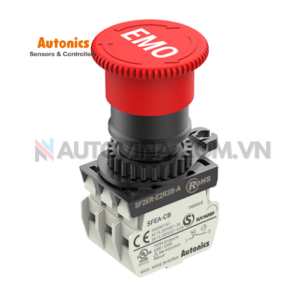 Mã sản phẩm: SF2ER-E2R3B-A
 	Điện áp / dòng điện định mức : AC-12(220VAC~, 6A/110VAC~, 10A)
DC-12(24VDC, 10A)
 	Nguồn vận hành tiếp điểm : 3.0 đến 8.0N/1 tiếp điểm
 	Khoảng cách hoạt động : 5.0mm(0/-0.5)
 	Góc quay : C.W 52˚
 	Tần số hoạt động cho phép_Về điện : 20 lần/phút