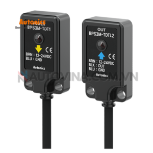 Mã sản phẩm: BPS3M-TDTL
 	Loại phát hiện : Loại thu phát
 	Khoảng cách phát hiện : 3m
 	Khoảng cách phát hiện : Vật liệu đục min. Ø5mm
 	Nguồn sáng : LED hồng ngoại (850nm)
 	Thời gian đáp ứng : Max. 1ms
 	Nguồn cấp : 12-24VDC  ±10%(sóng P-P: max. 10%)
 	Chế độ hoạt động : Light ON
 	Ngõ ra điều khiển : NPN mạch thu hở