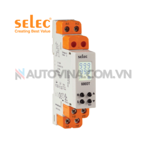 Bộ định thời gian SELEC 600DT⭐ Chính hãng, Giá cực tốt. Hotline⚡:0902.281.283 | Cty Autovina Nhà Phân Phối IDEC, AUTONICS, HYUNDAI, MAX, Đầu Cốt, Cầu Đấu, Ống ruột gà lõi thép, Gen co nhiệt, Tủ Điện, và các phụ kiện khác.
 	Mã sản phẩm: 600DT
 	Hãng sản xuất: SELEC – ẤN ĐỘ
 	Kích thước:
 	Tình trạng: Mới 100%
 	Bảo hành: 12 tháng