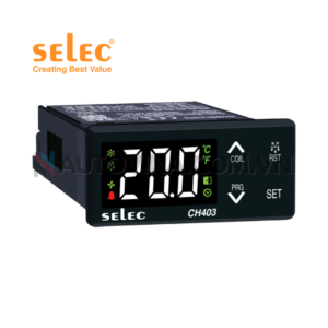Bộ điều khiển nhiệt độ SELEC CH403C-4-NTC⭐ Chính hãng, Giá cực tốt. Hotline⚡:0902.281.283 | Cty Autovina Nhà Phân Phối IDEC, AUTONICS, HYUNDAI, MAX, Đầu Cốt, Cầu Đấu, Ống ruột gà lõi thép, Gen co nhiệt, Tủ Điện, và các phụ kiện khác.
 	Mã sản phẩm: CH403C-4-NTC
 	Hãng sản xuất: SELEC – ẤN ĐỘ
 	Kích thước: 36x72mm
 	Tình trạng: Mới 100%
 	Bảo hành: 12 tháng