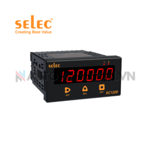 Bộ hiển thị tốc độ và đếm tổng SELEC XC1200 ⭐ Chính hãng, Giá cực tốt. Hotline⚡:0902.281.283 | Cty Autovina Nhà Phân Phối IDEC, AUTONICS, HYUNDAI, MAX, Đầu Cốt, Cầu Đấu, Ống ruột gà lõi thép, Gen co nhiệt, Tủ Điện, và các phụ kiện khác.
 	Mã sản phẩm: XC1200 
 	Hãng sản xuất: SELEC – ẤN ĐỘ
 	Kích thước: 48x96mm
 	Tình trạng: Mới 100%
 	Bảo hành: 12 tháng